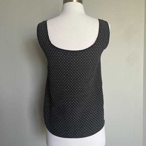 MASSIMO DUTTI Calidad Silk Tiny Floral Print Casual Workwear Tank Top Blouse 4 - Picture 3 of 9